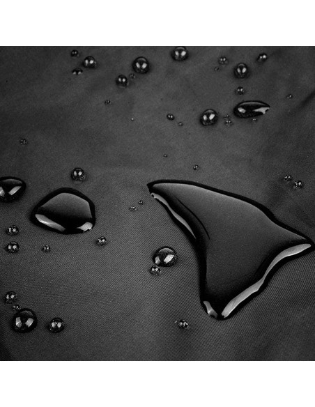 Tela Impermeable para barbacoas de jardin 190X71X117 color negro y cierre Velcro
