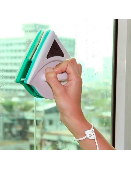 Limpiador ventanas magnético con imán doble cara para ventanas de vidrio