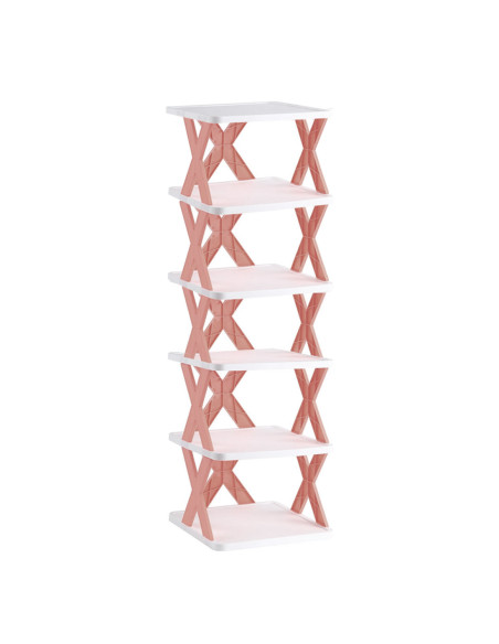 Zapatero 6 estantes de almacenamiento Estante modular H82 Ahorro de espacio