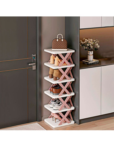 Zapatero 6 estantes de almacenamiento Estante...