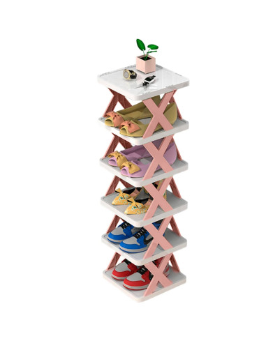 Zapatero 6 estantes de almacenamiento Estante...