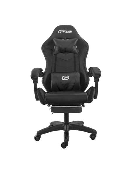 Silla de juegos luces LED RGB, control remoto reposacabezas reposapiés