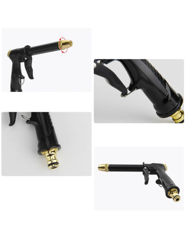 Manguera jardín de plástico 5m con pistola...