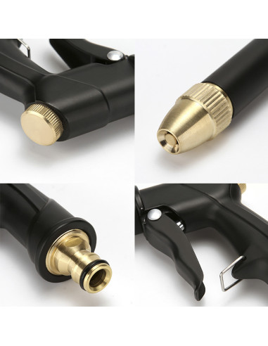 Manguera jardín de plástico 5m con pistola...