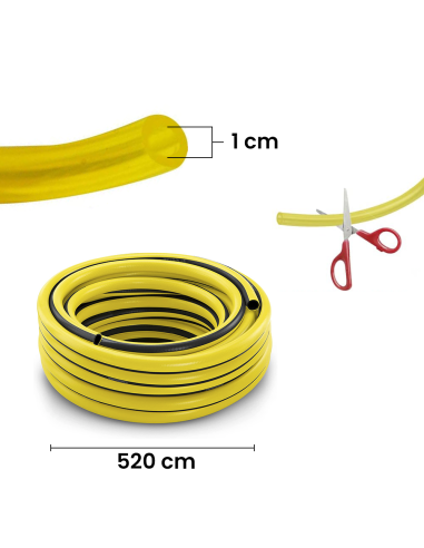 Manguera jardín de plástico 5m con pistola...