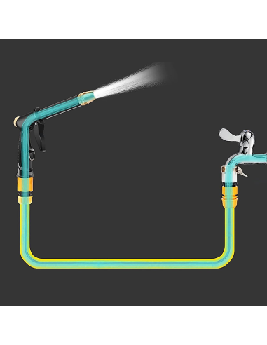 Manguera jardín de plástico 5m con pistola...