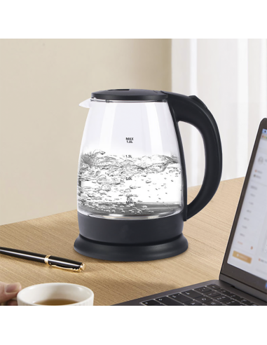 Hervidor Eléctrico en Vidrio Borosilicato 1500W...