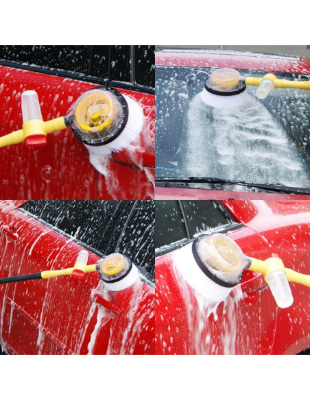 Cepillo giratorio de alta presión para lavado de lunascoche con depósito jabón