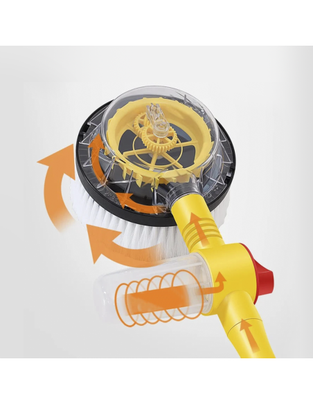 Cepillo giratorio de alta presión para lavado de lunascoche con depósito jabón