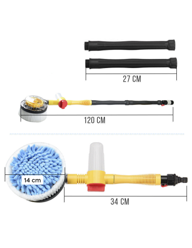 Cepillo giratorio de alta presión para lavado...