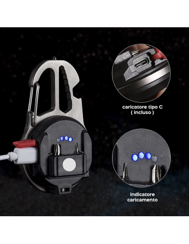 Mini linterna LED multiusos portátil y...