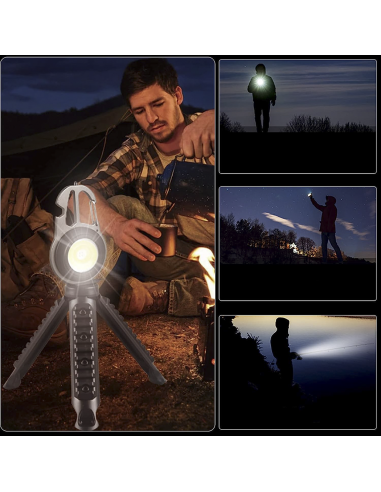 Mini linterna LED multiusos portátil y...