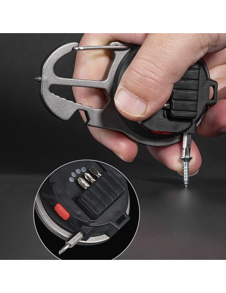 Mini linterna LED multiusos portátil y recargable para acampar con trípode