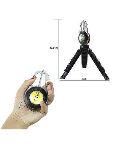 Mini linterna LED multiusos portátil y...