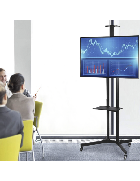 Soporte carro de TV 4 Ruedas Giratorias Soporte para TV Móvil hasta 50Kg