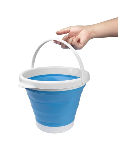 Cubo plegable silicona capacidad 5L portátil...