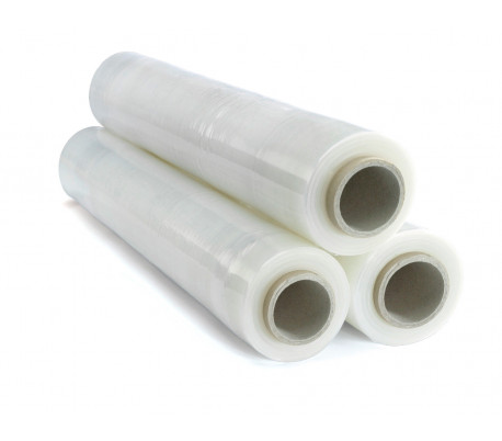 Retractíl transparente elástico manúal 23 MY película 2.4 kg 500 mm