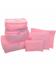 Set 6 bolsas organizadoras viaje impermeable ahorra... 2