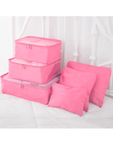 Set 6 bolsas organizadoras viaje impermeable...