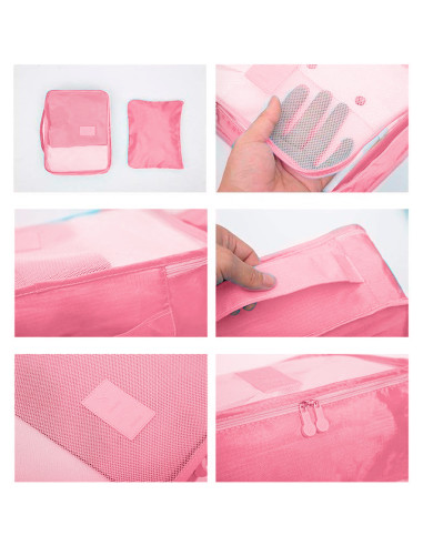 Set 6 bolsas organizadoras viaje impermeable...