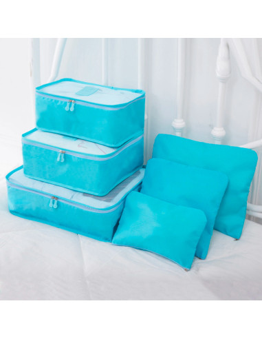 Set 6 bolsas organizadoras viaje impermeable...
