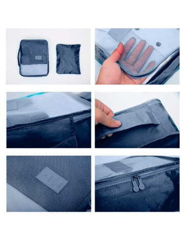 Set 6 bolsas organizadoras viaje impermeable...