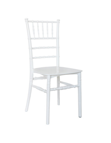 Pack 6 sillas Chiavari blancas silla vintage...