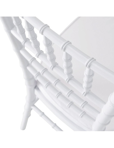 Pack 6 sillas Chiavari blancas silla vintage...