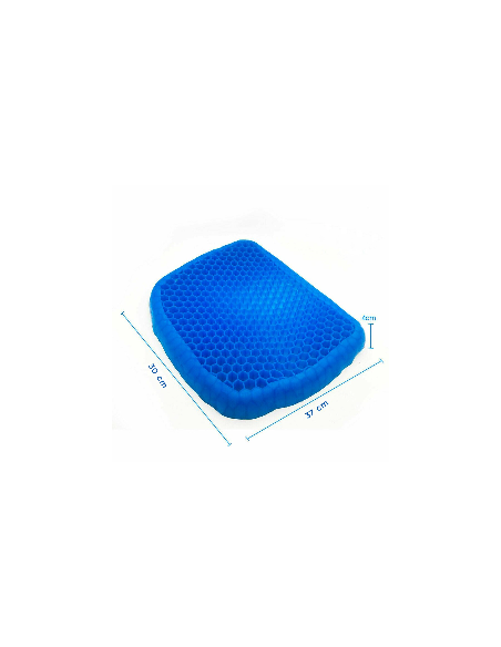 Pack 2 cojines antiescaras gel transpirable para largas horas sentado 37x30x4cm