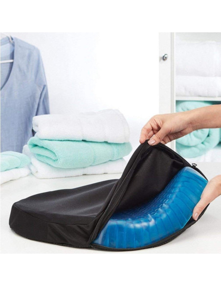 4 cojines antiescaras gel transpirable para estar sentado mucho tiempo 37x30x4cm