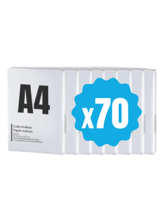 42757 Pack 70 paquetes de papel formato A4 500 hojas 80 g...