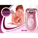 Epilator  depiladora recargable sunko sk 302