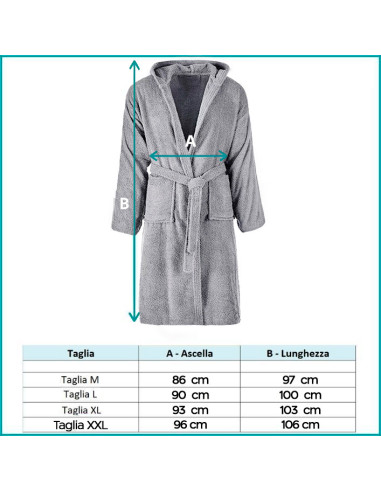 Albornoz de Rizo Unisex SUPREMA para Adulto...