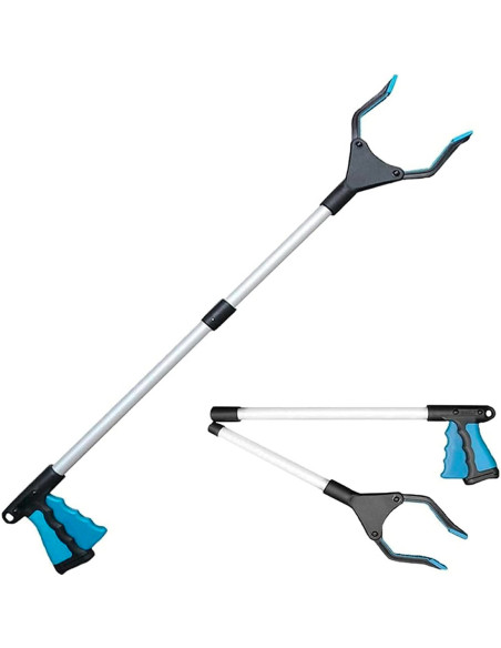 Pinza telescópica para recogida de objetos con pinza plegable largura de 82cm