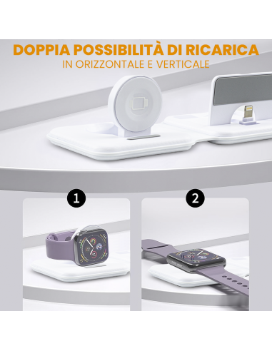 Base de carga magnética 3en1 Cargador...