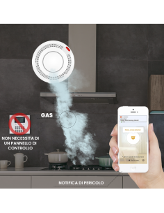 Detector de humo inalámbrico Control por APP Alarma de... 2