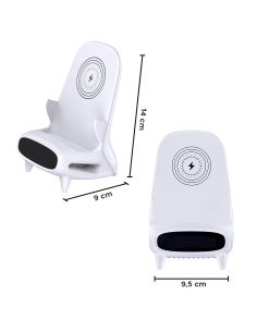 Cargador inalámbrico por inducción amplifica el sonido... 2