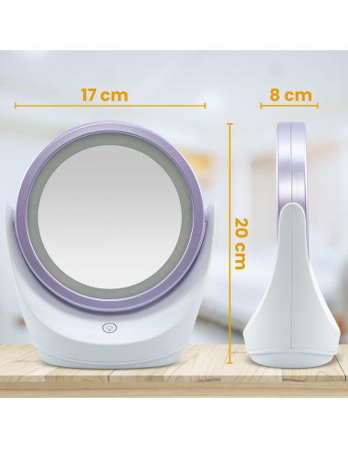 Espejo cosmetico de rotación tablero de la luz...