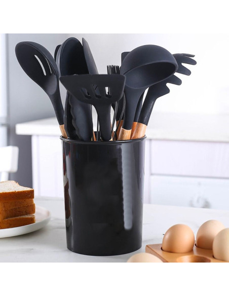 12 utensilios de cocina silicona de calidad alimentaria antiadherente resistente