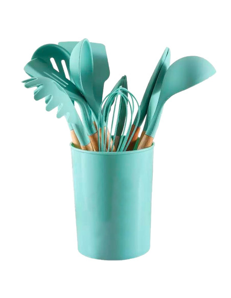 12 utensilios de cocina silicona de calidad alimentaria antiadherente resistente