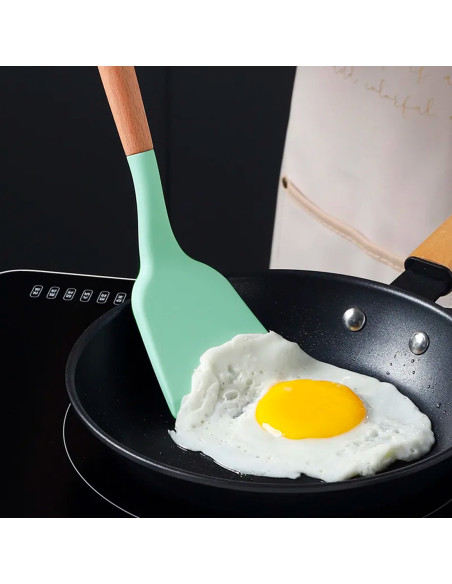 12 utensilios de cocina silicona de calidad alimentaria antiadherente resistente