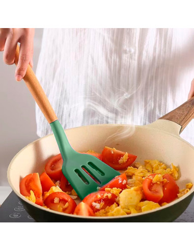 12 utensilios de cocina silicona de calidad...