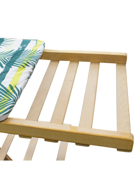 Tabla de Planchar de Madera MARA Plegable con Soporte para Plancha 141x82x45cm