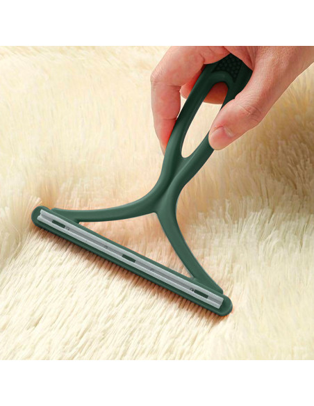 Set 2 Quitapelusas Manuales Cepillo Raspador Elimina Pelos de Mascotas Portátil