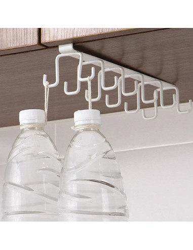 Soporte colgante para tazas y vasos 12 ganchos...