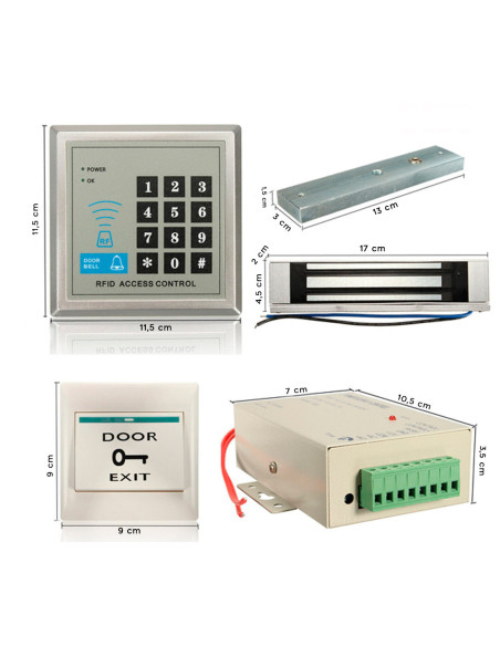 Kit de Sistema de Cerradura Electrónica de Control de Acceso RFID