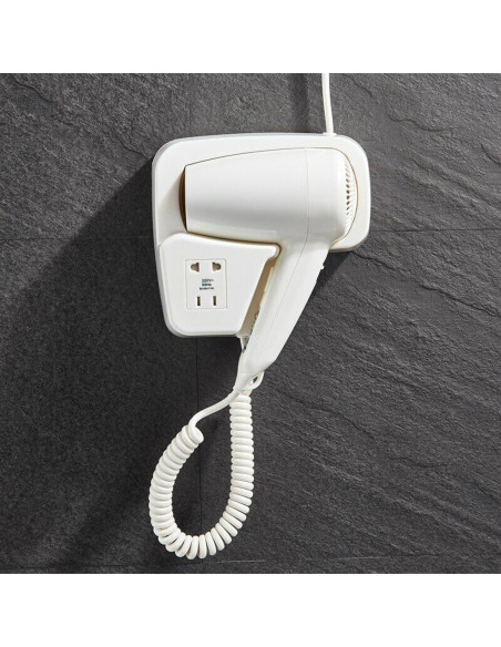 Secador de pared para Hotel B&B es totalmente profesional 1300W y 2 Velocidades