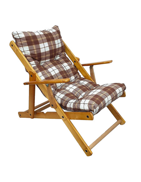 Recambio cojín acolchado de madera para Sillón Relajante MAS026 Patrón Escocés