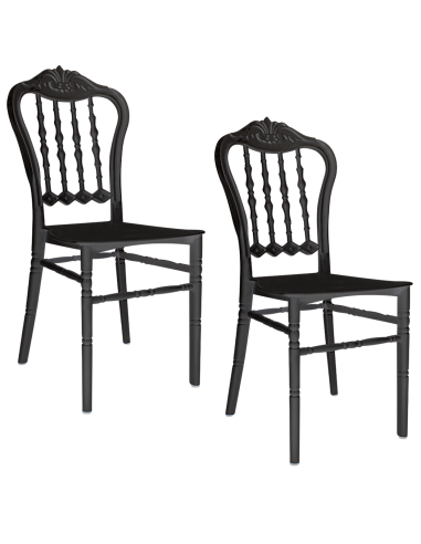 Set de 2 sillas Emilia blancas de...