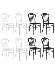 Set de 4 sillas Emilia de polipropileno, diseño para...